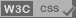 W3C Valid CSS