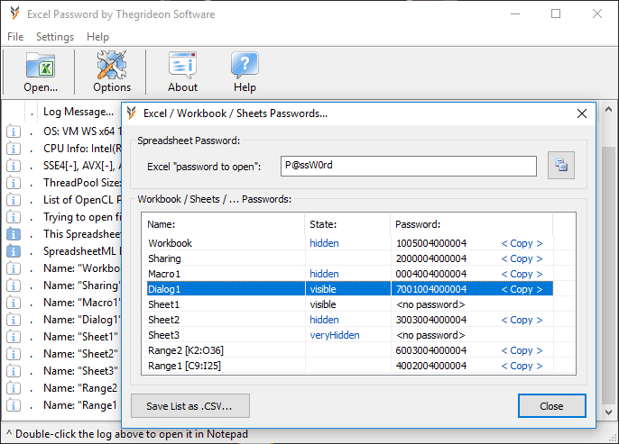 Excel Password