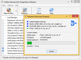 Master Password Recovery Progress