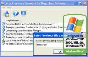 Lotus Freelance Password Window