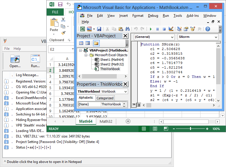 Click to view VBA Password Bypasser 4.2 screenshot