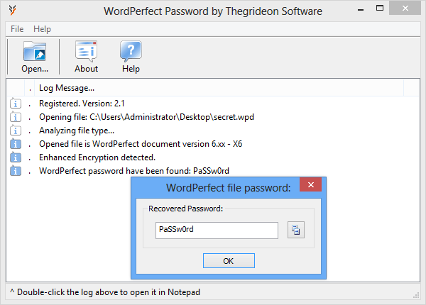 WordPerfect Password