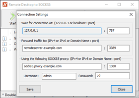 Remote Desktop to SOCKS5