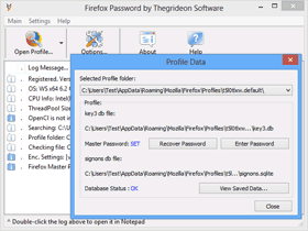 Firefox Password dialog